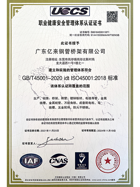 职业健康管理体系认证
